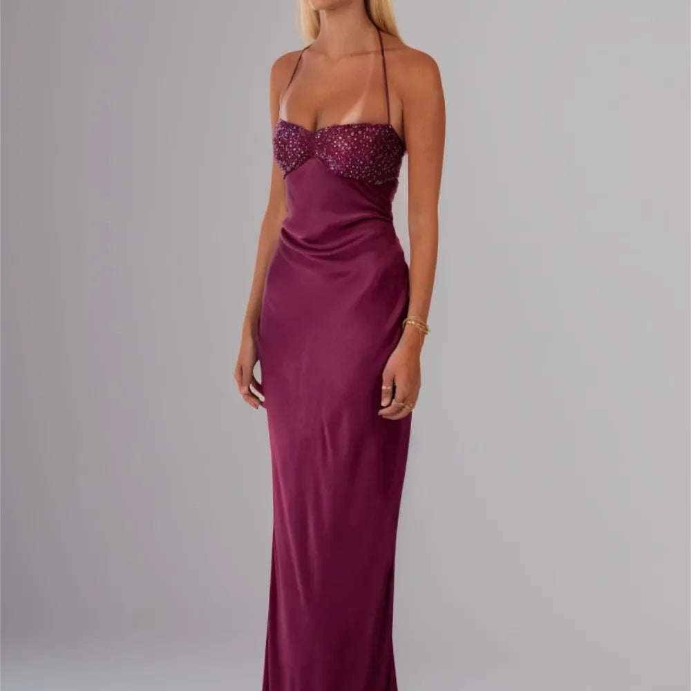 Woman Sexy Tube Top Sequin Vestidos